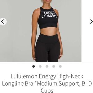 Lululemon Energy High Neck Longline bra